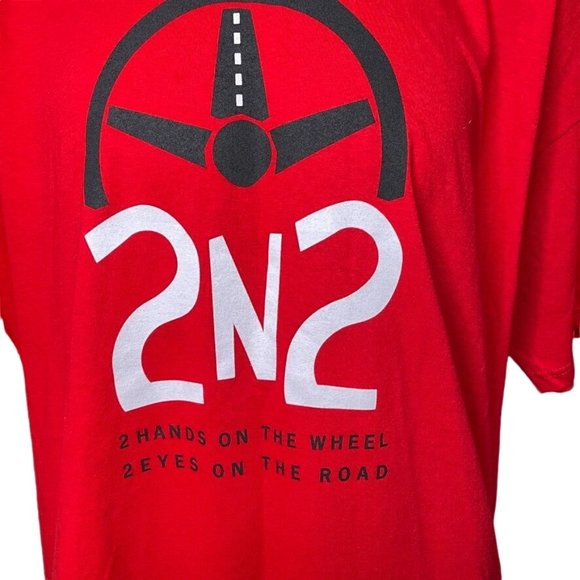 Mens Red T Shirt Top State Farm Celebrate My Drive Big Tall Size 3XL u - Picture 3 of 7